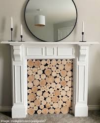 See more ideas about fake fireplace, fireplace, faux fireplace. Log Wall Tiles Natural Style