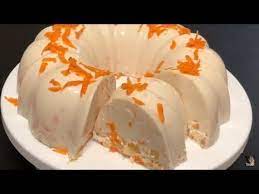 Gelatina De Zanahoria Pina Y Nuez Cremosa Youtube Gelatina De Zanahoria Gelatina De Zanahoria Y Pina Gelatinas