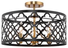 I need good light in my kitchen i have those ugly ceiling light fixtures in my home…now i can create something fantasitc for my guest bedroom…great idea and simply beautiful!!! Kira Home Sutton 16 Ceiling Light Metal Drum Shade Warm Brass Black Mediterranean Flush Mount Ceiling Lighting By Modum Decor