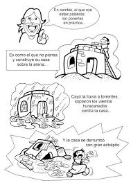 El Rincon De Las Melli Parabolas La Casa Sobre La Roca Actividades De La Escuela Dominical Lecciones Biblicas Para Ninos Escuela Dominical Para Ninos