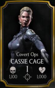 (mid) f d b f square; Cassie Cage Covert Ops Mortal Kombat Mobile Wikia Fandom