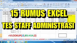 Check spelling or type a new query. 15 Rumus Excel Untuk Tes Admin Kantor Youtube