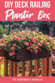 The railings on your balcony or porch do more than keep you from falling; Diy Railing Planters For Your Deck Or Balcony The Handyman S Daughter