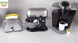 So Cute Toy Coffee Maker Toaster Stand Mixer Kids Gourmet Kitchen Appliances Gourmet Kitchen Appliances Coffee Maker Kitchen Appliances