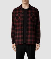 Black And Red Checkered Shirt Mens Mens Palisade Shirt Red Black Allsaints Com Formal Shirts For Men Shirts Mens Long Shorts