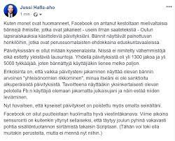 Archived 28 jun 2020 08:43:10 utc. Jussi Halla Aho A Twitter Tassa Siis Paivitys Jonka Jakamisesta Tulee Banaani