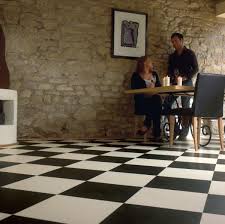 But we saw floors as a great design opportunity and have been designing luxury vinyl & rubber floor coverings for both homes and businesses ever since. Armstrong Black White Cushionstep Good Sheet Vinyl Flooring