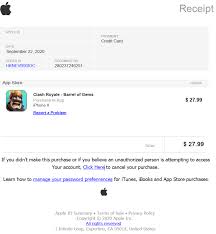 Buy and invest in minutes 3. Crypto And Bitcoin Broker Reviews Re Receipt From Apple Payment Thank You For Purchasing The Clash Royal Spam Apple Phishing