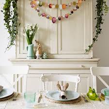 First, fold a napkin in half to make a triangle, then roll into a long strip and fold in half again. 20 Easter Decorating Ideas Inspired Interior Designs Featuring Spring Florals Eggs Rabbits And More