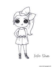 Thousands of printable coloring pages, for kids and adults! Jojo Siwa Cute Coloring Pages Printable