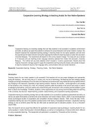 Example template of a will in malaysia. Pdf Cooperative Learning Strategy In Teaching Arabic For Non Native Speakers