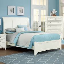 The Bonanza Cherry Sleigh Bedroom Collection By Vaughan Bassett Furniture Is 100 P White Bedroom Set Furniture White Bedroom Furniture Bedroom Furniture Sets