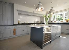 This Lovely Kitchen Is Lamp Room Gray And The Island Is Railings By Farrow And Ball Very Simila Farrow And Ball Kitchen Grey Kitchen Cabinets Kitchen Design