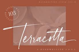 Download the als script font by digital graphic labs. Terracotta Handwritten Font 1023896 Handwritten Font Bundles