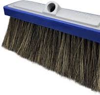 Flow-Through Foam Brush, Aluminum Head, Hogs Hair, Blue Bumper