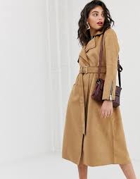 Our latest collection of mens winter coats and jackets boasts trench coats to overcoats and denim jackets to leather jackets. River Island Suedette Trench Coat With Belt In Camel Asos
