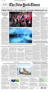 China and iran, criticized on human rights by the trump administration, called the killing of mr. The New York Times On Twitter The New York Times Front Page For Monday June 1 The Fury That Has Seized Minneapolis Where The Death Of George Floyd While In Police Custody