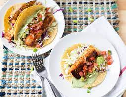 Step 2 mix tomato, red onion, cilantro, scallions, and 2 tablespoons lime juice together in a bowl for the pico de gallo. Easy Fish Tacos Homemade Nutrition Nutrition That Fits Your Life