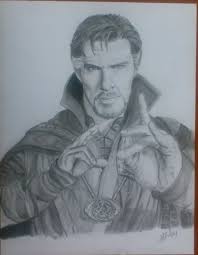 Avengers endgame is box office movie no,1 in the worlds and the members is ironman , spiderman , hulk, thor , captain america , captain marvel , antman, doct. Drawing Dr Strange Benedict Cumberbatch Steemit