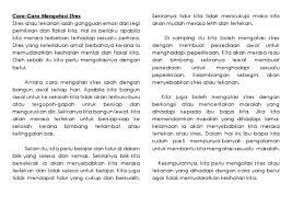 Gejala stress dalam diri seseorang tersebut jika tak di tangani scara lebih lanjut dapat menyerang ke dalam kondisi sakit secara fisik. Cara Mengatasi Stres