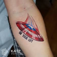 Spartan shield tattoo meaning 50 spartan tattoo designs for men. Captain America Shield By Kate Waiss Art Urban Body Tlv Tattoo Piercing Facebook