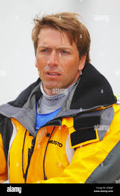 British Finn sailor Ed Wright, team mate and rival to Ben Ainslie pictured  during the Finn Gold Cup in Falmouth, Cornwall. Ainslie won the event for a  record breaking sixth time and