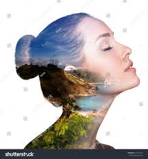 Double Exposure Portrait Woman Nature Stock Photo 426593146 | Shutterstock