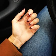 Almond Shaped Acrylic Nails With Black Tips Tips To Keep Your Skin Young And Beautiful Almond Shape Nails French Nails French Manicure