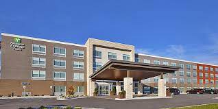 The restroom was a bit small but it's a hotel room and it only. Grr Airport Hotel Near Downtown Holiday Inn Express Suites Grand Rapids Airport North