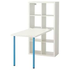 Kallax Desk Combination White Chrome Plated Ikea Kallax Schreibtisch Schreibtischkombination Kallax Regal