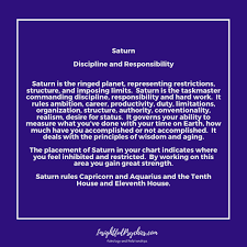 Saturn isn't particularly comfortable in homey cancer, which can make you feel uneasy. Saturn Meaning And Influence In Astrology