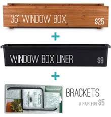 Liners for your window box & price list. Spring Pinterest Challenge Planting Hanging Window Boxes Young House Love