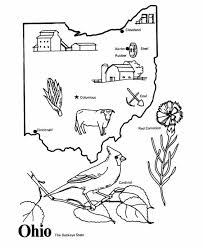 Ohio State Outline Coloring Page Copy The Image And Paste Into Word Coloring Pages Ohio History Lessons Ohio Map