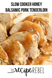 This Slow Cooker Pork Tenderloin Is Covered In An Easy Garlic Herb R Pork Tenderloin Crock Pot Recipes Pork Roast Crock Pot Recipes Pork Loin Crock Pot Recipes