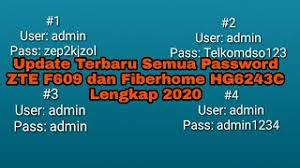 Username dan password zte f609/ zte f660 indihome default. Update Terbaru Password Superadmin Superuser Modem Indihome Zte F609 Dan Fiberhome Hg6243c 2020 Youtube