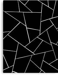Black And White Geometric Wall Black White Geometric Glam 2 Geo Decor Art Canvas Print By Anitabellajantz Geometric Wall Paint Wall Painting Decor Wall Paint Patterns