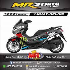 Stiker Motor Nmax Shark Monster Motor Monster Hiu