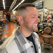 Try not to stare at his white teeth. Look at the fade instead. . #baldfade  #cordlessmagicclip #mitchreformer #fgoneshot #sterlingheightsbarber