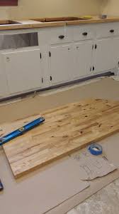 Sealing Butcher Block Countertops With Dark Tung Oil A Food Safe Stain For Butcher Block Joyfully Treasured Butcher Block Butcher Block Countertops Countertops