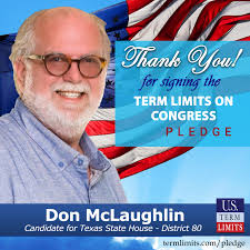 Don McLaughlin Pledges to Support Congressional Term Limits