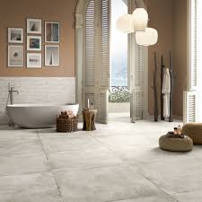 Castle grey unglazed porcelain stoneware tile is available in a number of sizes which means you can go for a consistent look throughout the home. Castle Stone Elios Ceramica