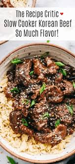 Amazing And Flavorful Beef That Slow Cooks To Tender Melt In Your Mouth Perf In 2020 Slow Cooker Korean Beef The Recipe Critic Slow Cooker Crockpot Recipes Slow Cooker