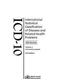 Icd 10 2010 International Statistical Classification Of Diseases And Related Health Problems Medical Diagnosis