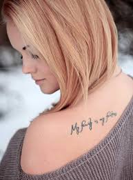 Larger tattoos look good on large areas such as the back, stomach, arms, ribs, chest, thighs, legs, and hips. 50 Inspirational Saying Lettering And Quotes Tattoos