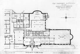 Detail of the 1929 floor plan of the west wing. West Wing White House Home Plans Blueprints 32710