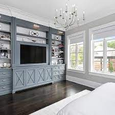 (bookcases, daybed, and trundle bed). Gunmetal Gray Bedroom Built Ins With Polished Nickel Picture Lights Bedroom Built Ins Living Room Built Ins Bedroom Wall Units