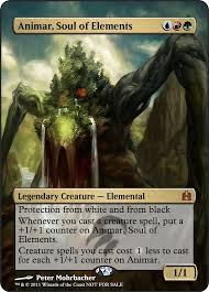 Animar soul of elements commander deck. Proxy Animar Soul Of Elements Mtg Altered Art Magic The Gathering Magic Cards