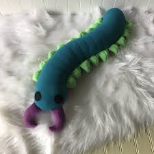 Black And Yellow Striped Millipede Centipede Plush Teal Centipede Toy Plush Bug Plush Insect Etsy Centipede Plush Teal
