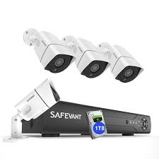 Kit includes 2 power line adapters. 1080p Full Hd Security Camera System With 1tb Hard Drive Safevant Home Nvr Systems With 4pcs 2mp Outdoor Indoor Surveillance Ip Cameras With Night Vision Motion Detection Power Over Ethernet