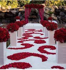 Red And White Wedding Ceremony Red Wedding Decorations Red Wedding Theme Red Rose Wedding